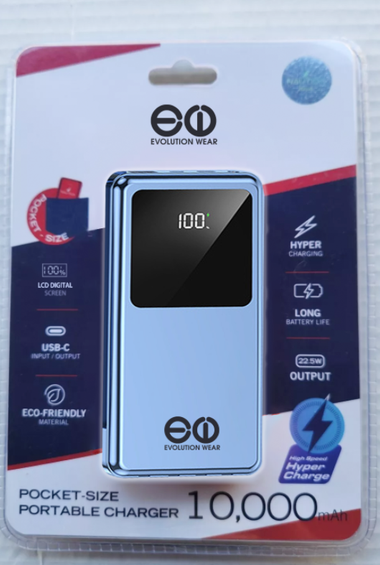 10,000 mAh Power Bank -22.5W
