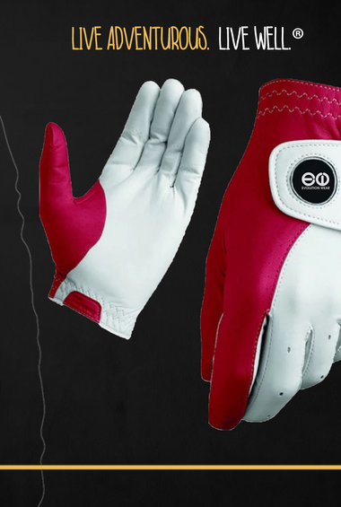 Red Golf Gloves - Evolution Wear® 